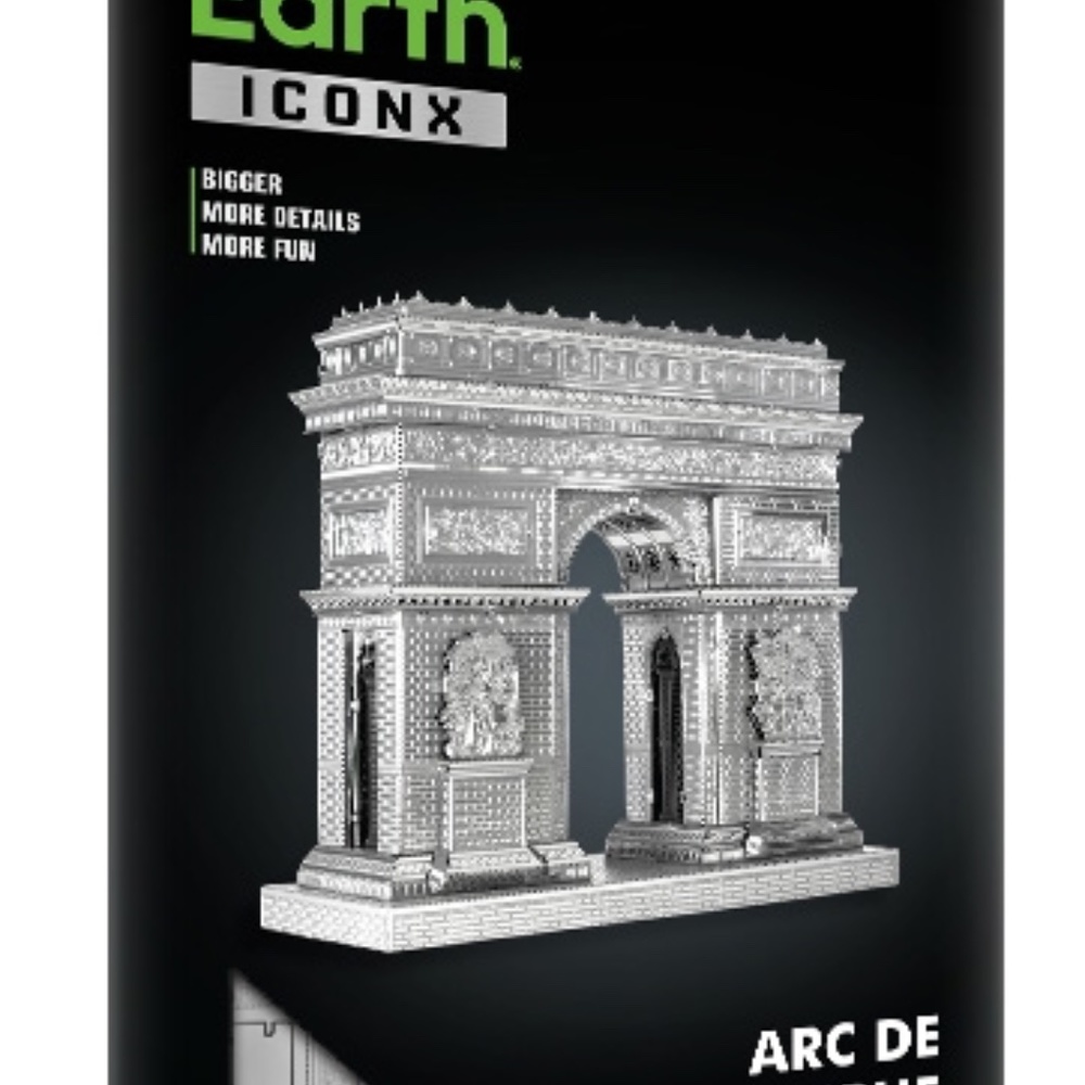 Metal Earth ICONX Arc De Triomphe Steel Model Kit No Glue Needed